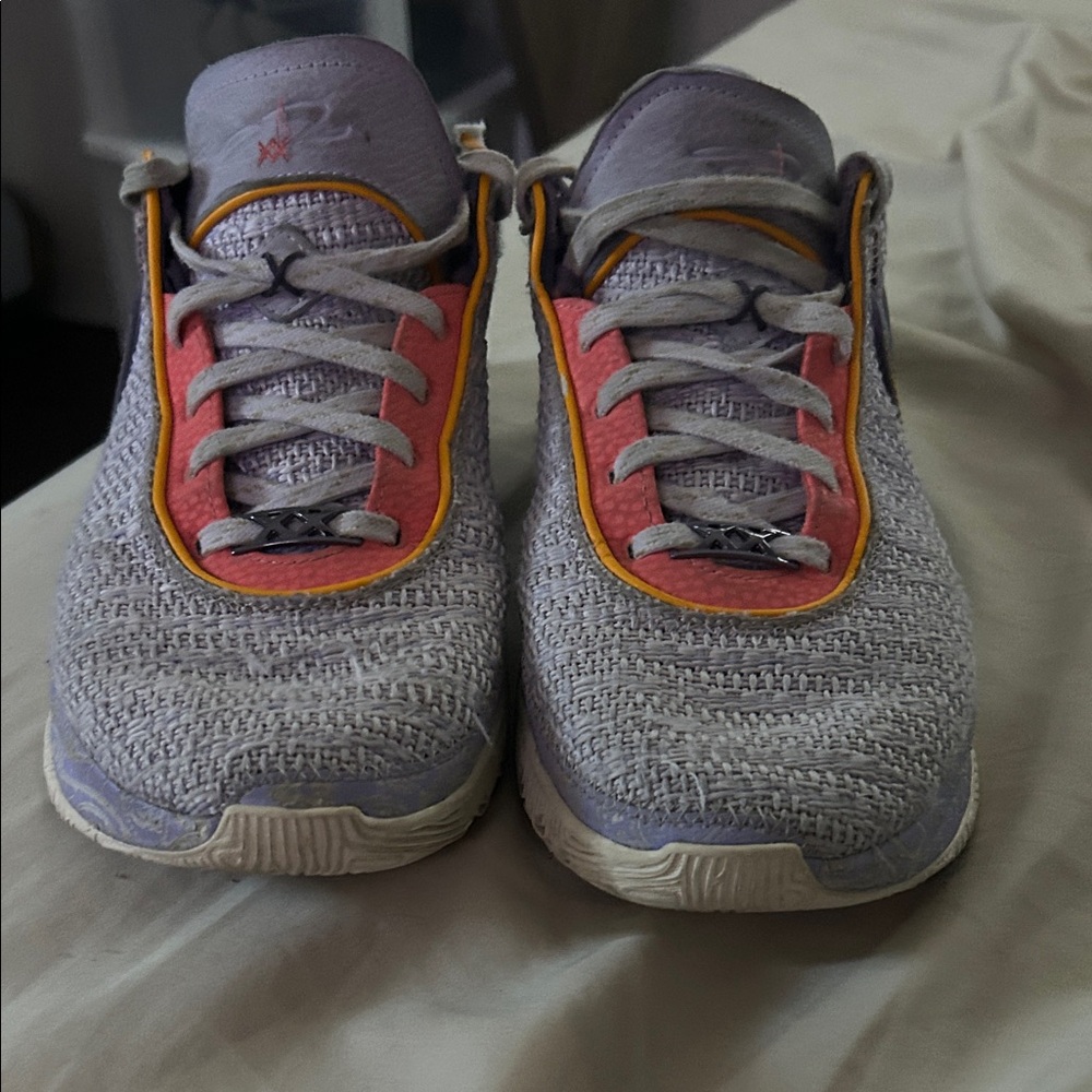 Nike Athletic Shoes - Gray, Pink, Yellow Accents